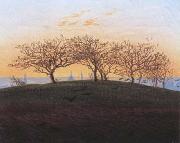 Caspar David Friedrich Hills and Ploughed Fields near Dresden (mk10) oil painting on canvas